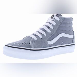 NWOT Kid’s Vans Sk8 Hi Suede Gray and White Sneakers Size 3